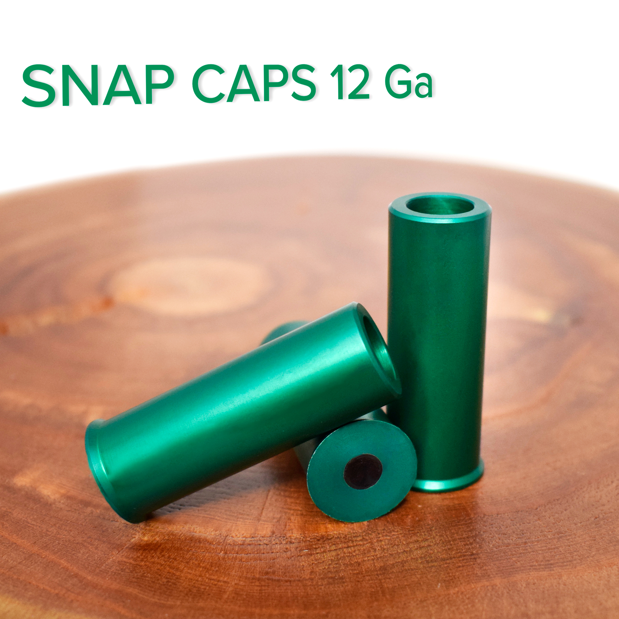 Snap Caps Calibre 12 GA Alumínio Anodizado VD - Munição Treino - 5 Un