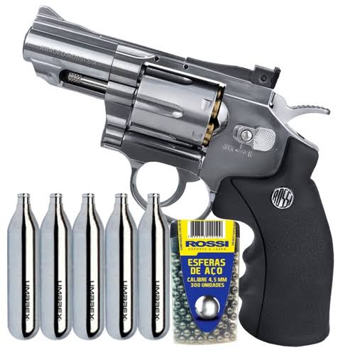 Revolver Rossi Co2 Inoxidado.