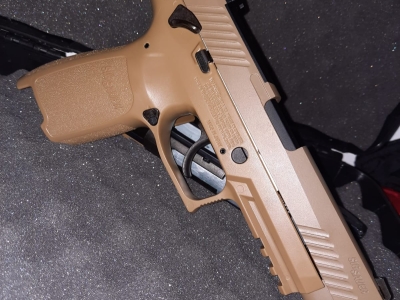 Pistola Sig Sauer P320 M17 Tan Co2 Chumbinho 4,5mm