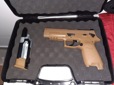 Pistola Sig Sauer P320 M17 Tan Co2 Chumbinho 4,5mm