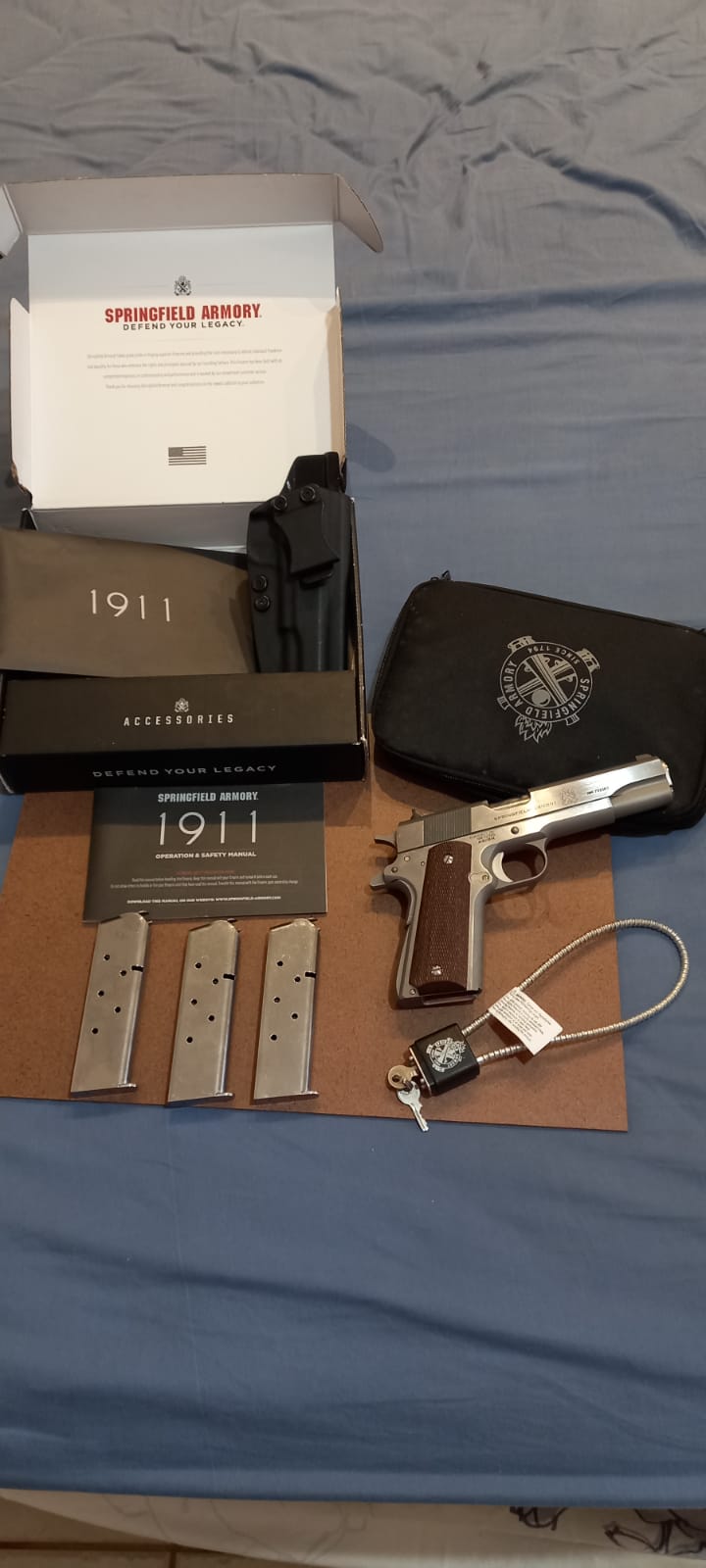 Pistola 1911 Springfield .45 inox