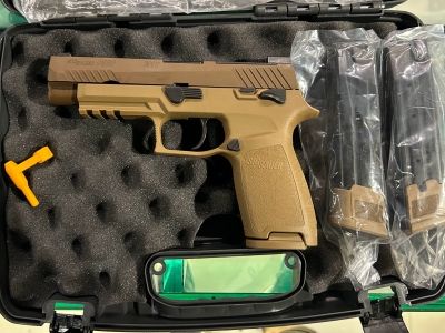 Pistola Sig Sauer P320-M17 Coyote Cal.9mm 21 Tiros - Cano 4.7\