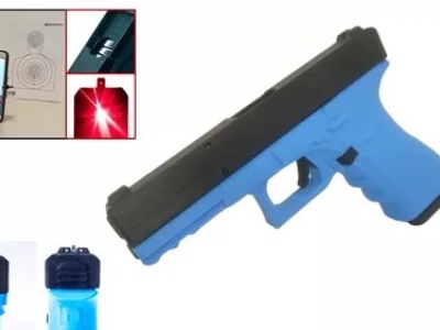 Blue Gun - G17 Pro Laser C/ Carregadores E Disparo De Laser